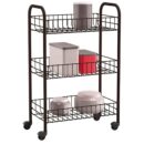 Metaltex Siena Black Trolley Table 23x41cm