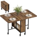 Homcom Mobile Drop Leaf Dining Table